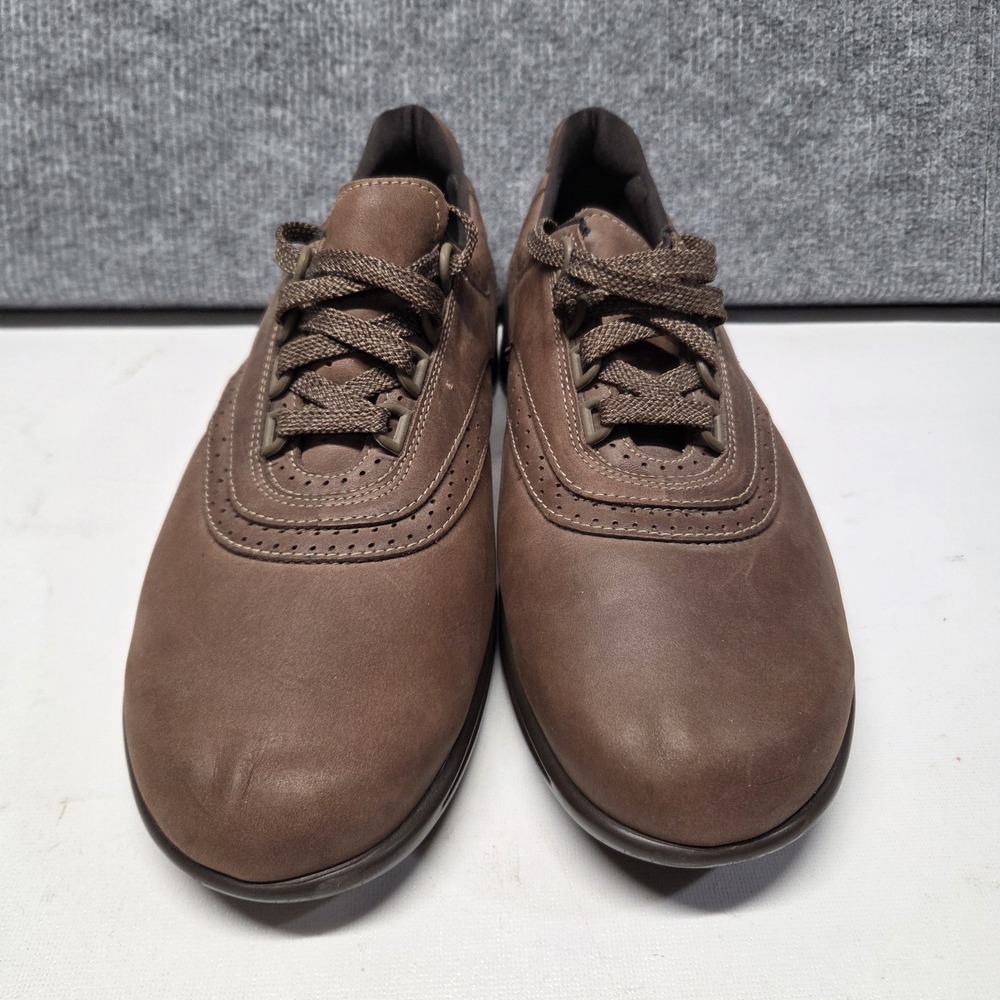 SAS Walk Easy Comfort Size 11 Brown Leather Walking Shoes Made in USA Orthopedic - Picture 4 of 14